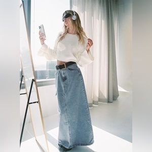 BNWT Denim midi skirt Princess Polly Exclusive